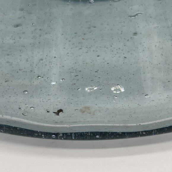 Vtg Mexican Hand Blown Glass Decanter Mercury  Sphere Stopper RARE Cone Shape - Picture 5 of 11